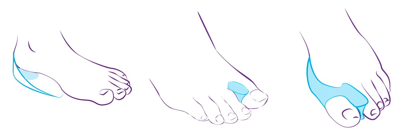 Гелевые накладки для пальцев