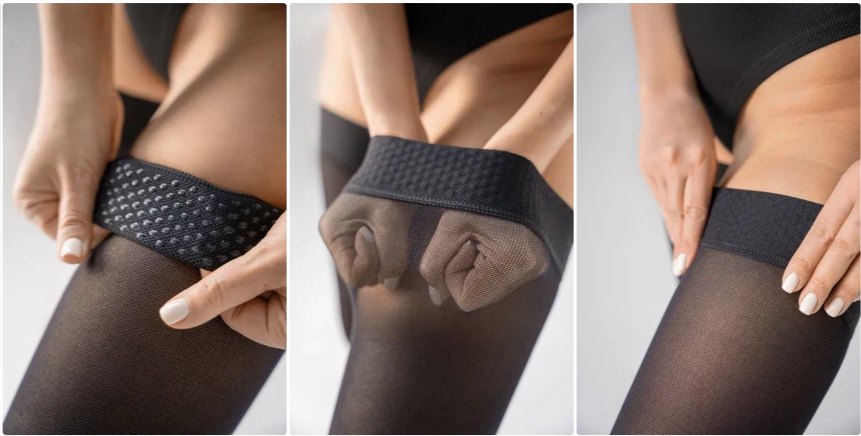 Как одевать компрессионные чулки Как одевать компрессионные чулки