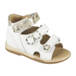 TW-138 (цв.17-бело-золотой) Сандалеты ортопедические малосложные