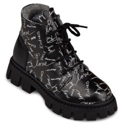 TW-518 (цв.9-черный/принт) Ботинки ортопедические малосложные TW-518 (цв.9-черный/принт) Ботинки ортопедические малосложные