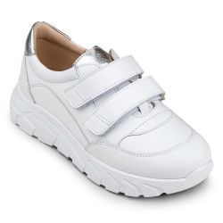 TW-438 (цв.8-белый/серебро) Полуботинки спортивные (натур.кожа) TW-438 (цв.8-белый/серебро) Полуботинки спортивные (натур.кожа)