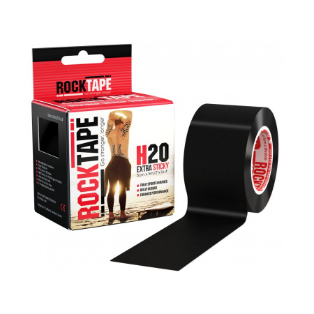 Кинезиотейп Rocktape H2O, 5смх5м, черный  
