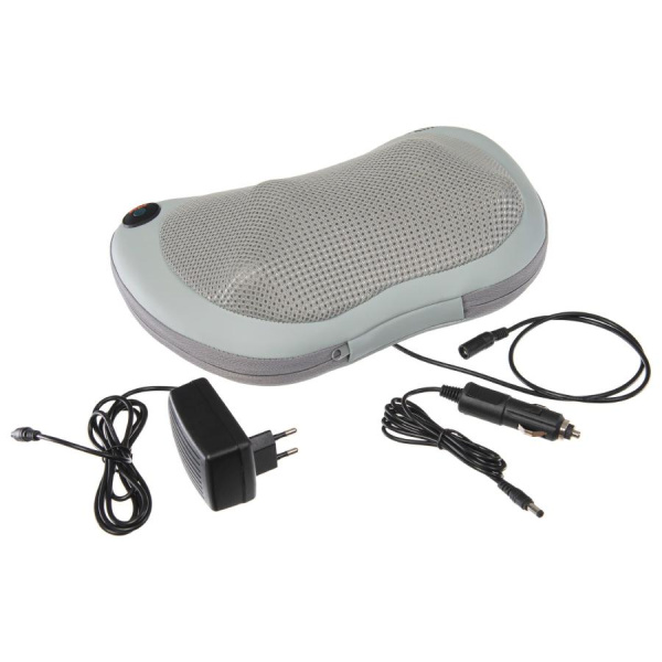 Массажная подушка с подогревом и массажем Шиацу (серая) KZ0564 