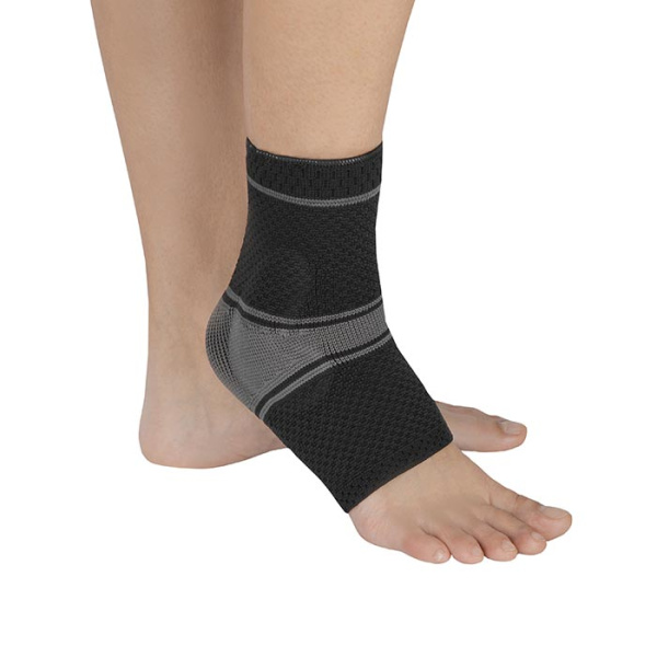 Бандаж компрессионный на голеностопный сустав с силиконовыми пелотами Т-8681/3 Evolution Silver (Т.46.81)  Бандаж компрессионный на голеностопный сустав с силиконовыми пелотами Т-8681/3 Evolution Silver (Т.46.81)